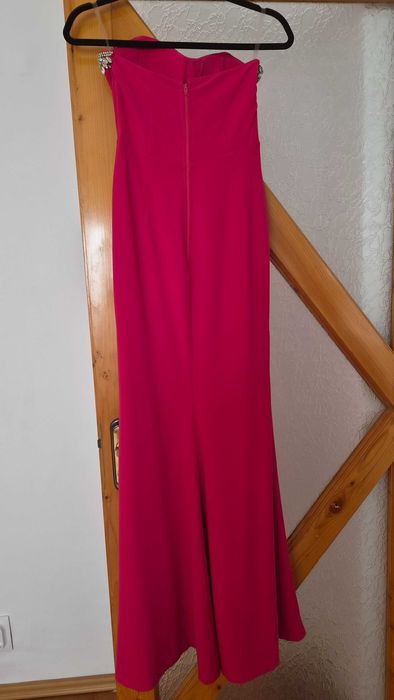 Rochie de petrecere roz lunga