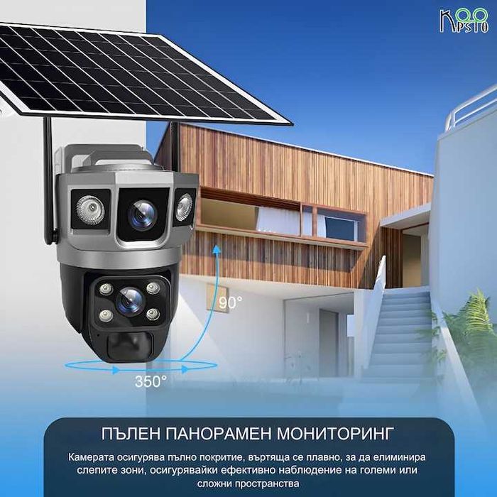 !!!БЕЗПЛАТНА ДОСТАВКА!!! Камера за наблюдение WIFI соларно захранване