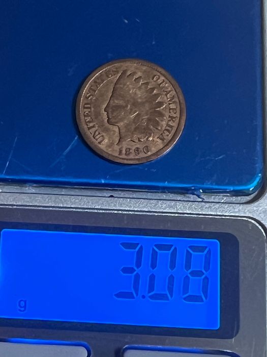 Один цент 1890 г 1900 г бронза