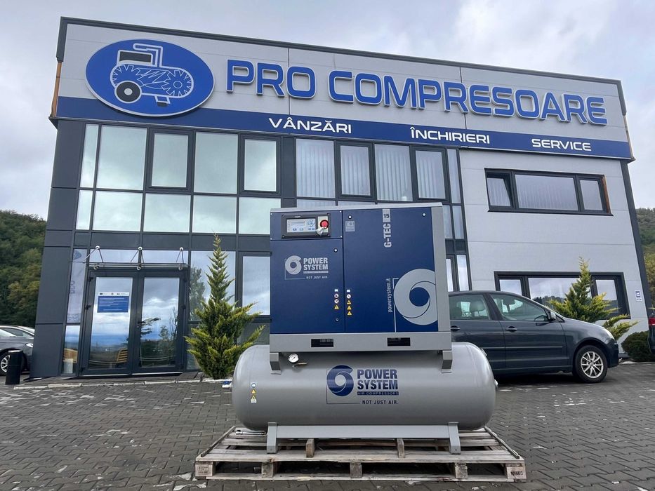 Compresor de aer NOU cu surub - Power System G-TEC 15 Kw-13 Bar, 500 L