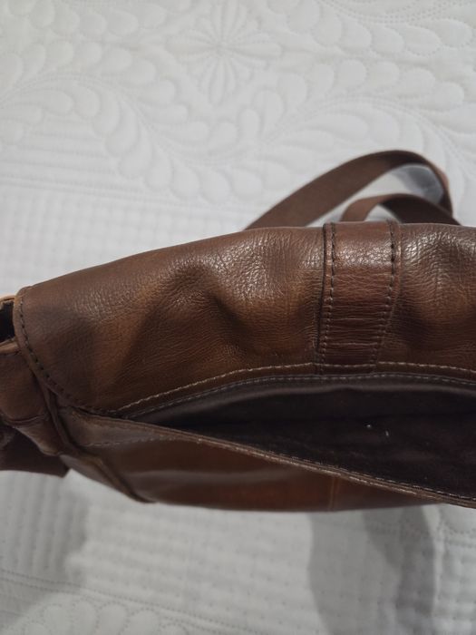 Geanta din piele fossil
