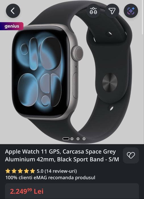 Apple watch seria 11 smartwatch SIGILAT Garantie 6-7-8 9 10 Ultra 42mm