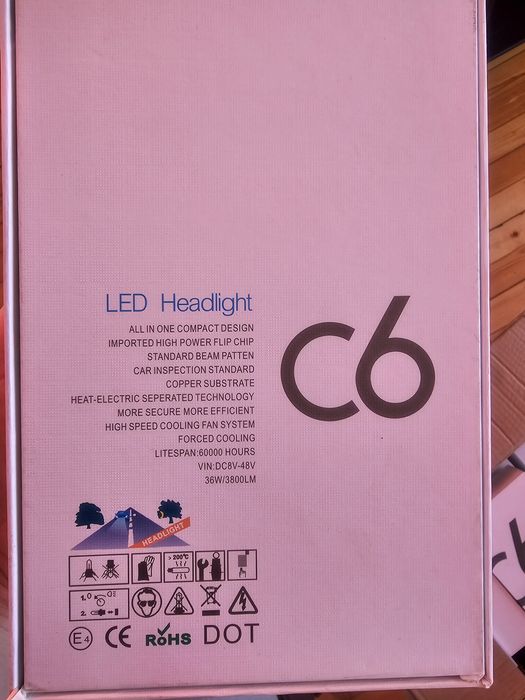 Автомобилни LED крушки,C6 H11, LED Headlight,all in one compact design