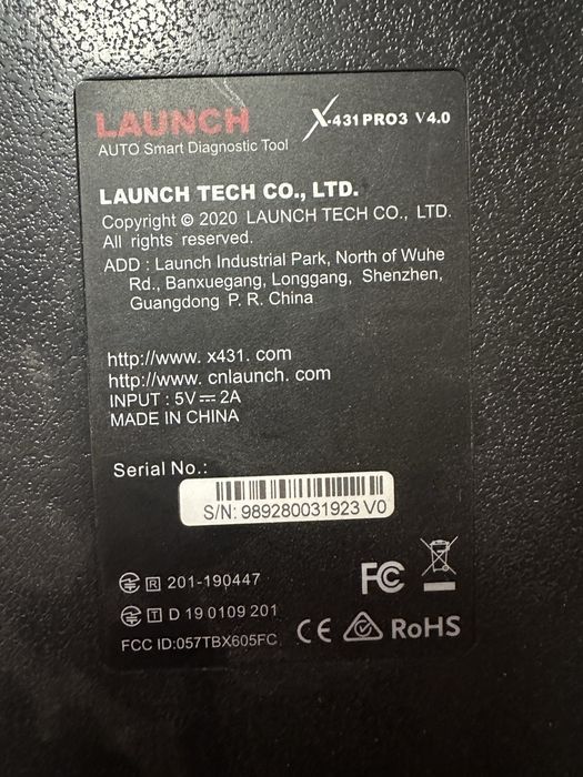 Launch X431 PRO3 V4.0.