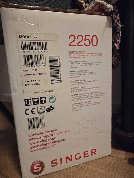 Mașină de cusut Singer Tradition 2250 – Stare excelentă