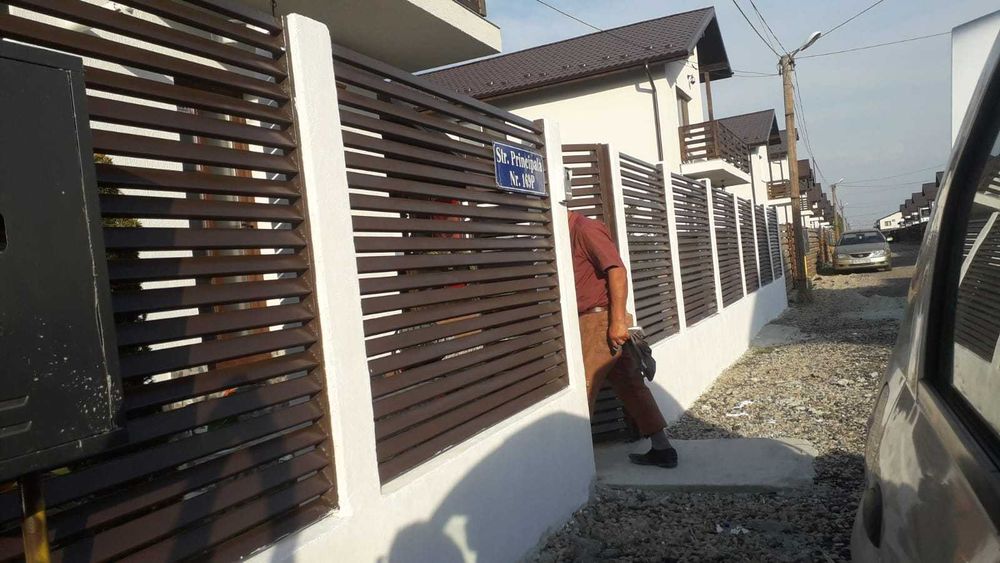 Garduri de diferite modele (jaluzele, sipca metalica, plasa tabla BCA)
