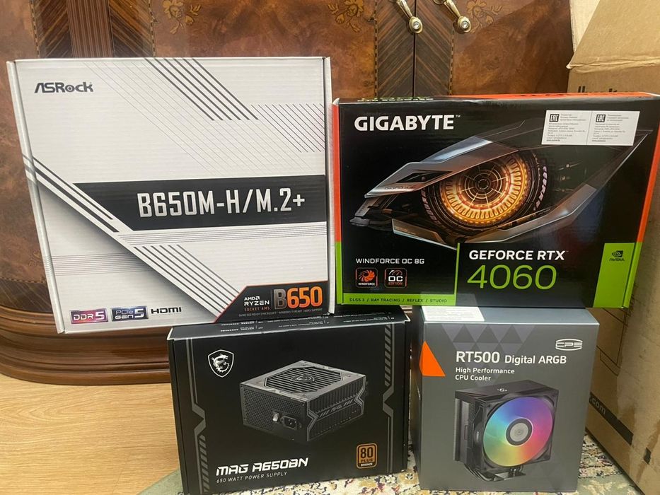 Игровой компьютер r5 7500f, rtx 4060