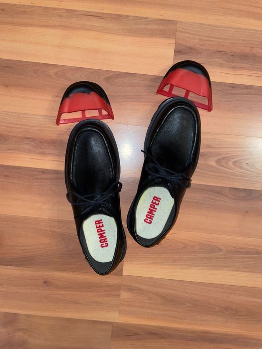 Черни кожени дамски Camper обувки