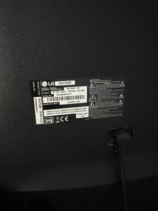 Vand televizor LG 43LF540V-ZB in stare perfecta de functionare