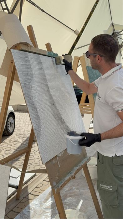 Фасад травинтин хизмати ва бошка. Декоратя