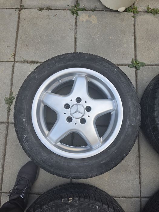 Оригинални Mercedes 16" джанти 5x112 с гуми 215/55 R16 – 4 бр.