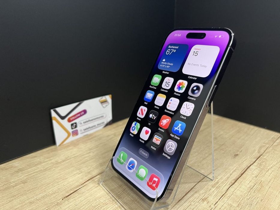 iPhone 14 Pro 128Gb Deep Purple Second-Hand 3 ani garanție, Telefoane