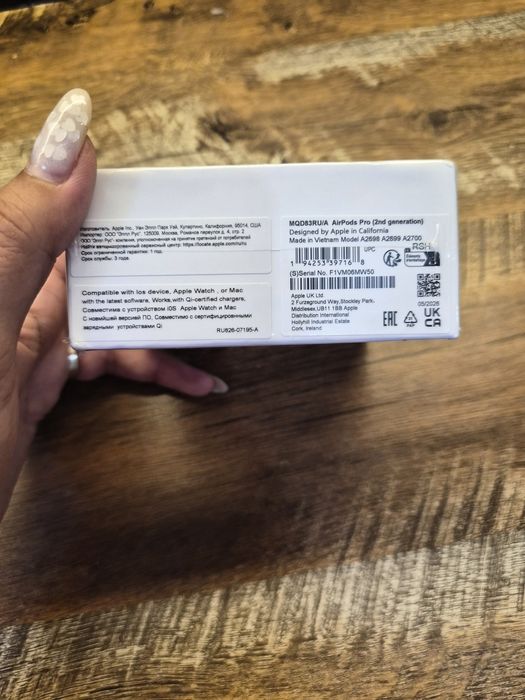Наушники оригинал Apple AirPods Pro 2nd generation белый