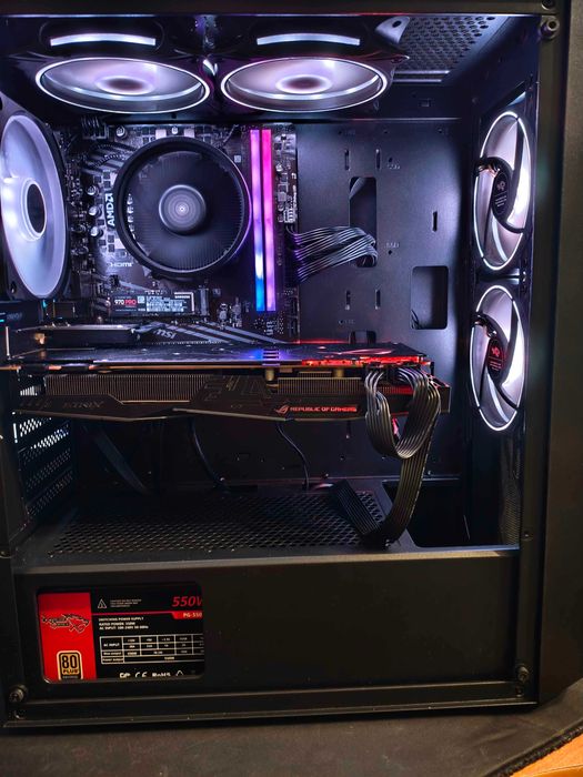 Геймърски Компютър PC Ryzen 5600 / GTX 1080 8GB / 16GB RAM / 1TB SSD / 550W PSU