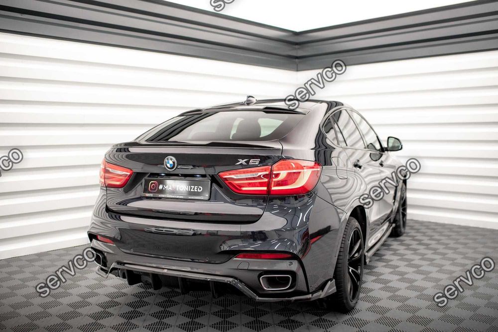 Eleron spoiler cap Bmw X6 F16 M-Pachet 2014-2019 v2 Maxton Design