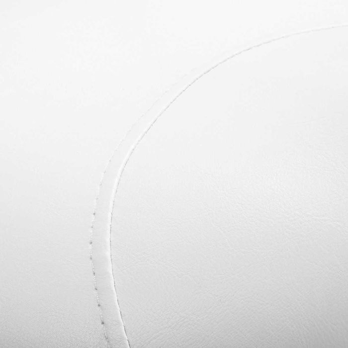 Козметичен стол-табуретка с облегалка 6001G 45/60 см-бяла/розова/черна