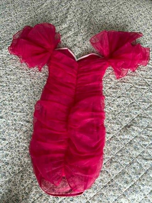 Атрактивен сет, барби рокля, дънкови къси панталони CIDER, XS