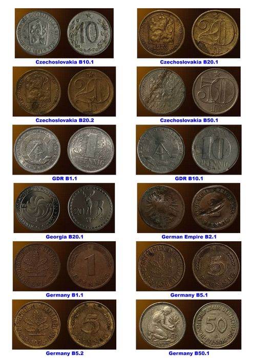 132 чуждестранни монети (вкл. сребърни) 1839 г - 2022 г от 29 държави