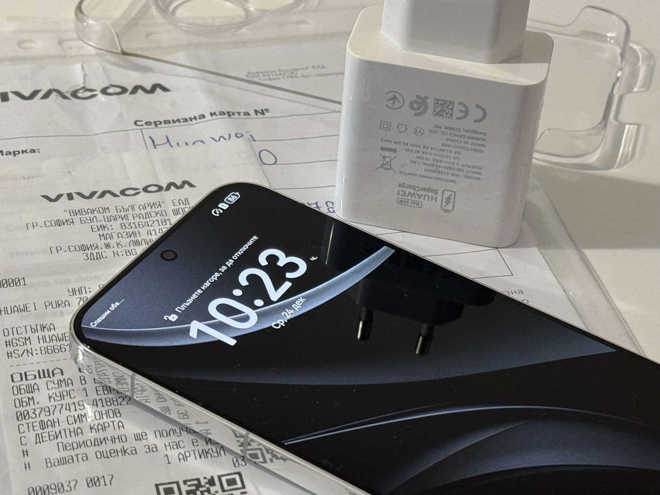 Бартер! Като НОВ! Гаранция! Huawei Pura 70 White (Бял)