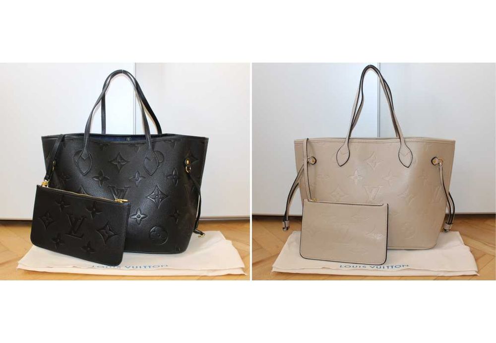 Дамска чанта Louis Vuitton Neverfull Empreinte