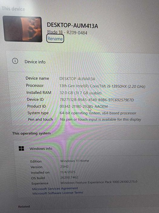 Razer Blade 18 - i9-13950HX
