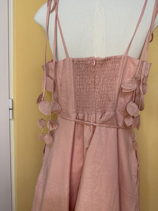 Ленена рокля с памучна подплата L-XL