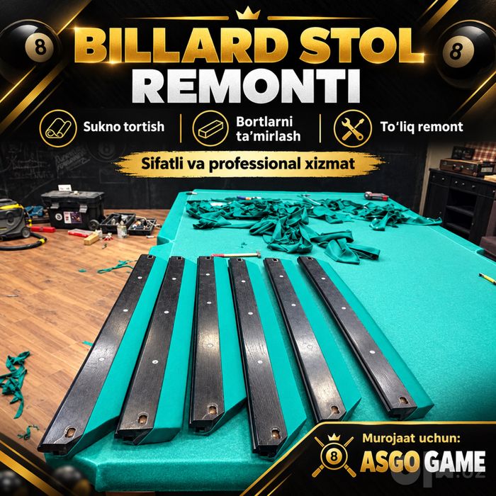Бильярд стол ремонт Billard stol Remont Bilyard stol remont