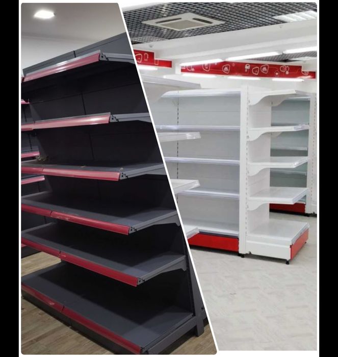 Торговое Стеллажи, savdo vitrina tokchalari, market uchun