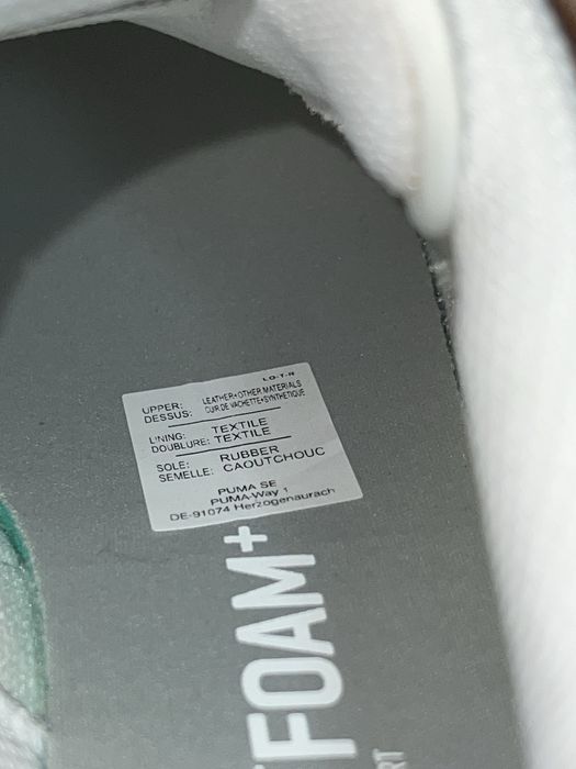 Sneakers Puma albi din piele