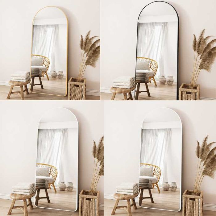 Зеркало полный рост настенное напольное золотое чёрное овальное