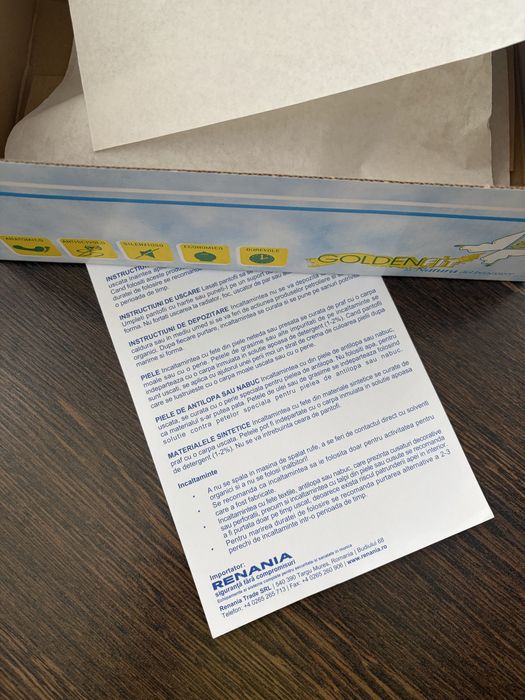 Saboti de lucru din piele noi marimea 35