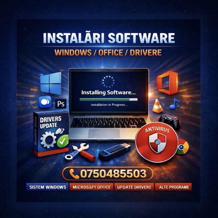 Instalare Windows 10/11 & Microsoft Office  2021 & Configurări