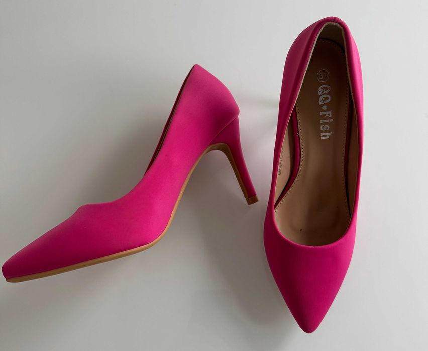 Нови розови обувки на висок ток - 37 номер