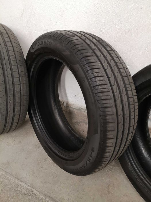 гуми пирели чинтурато п7  4бр 400лв  245 50 19 run flat