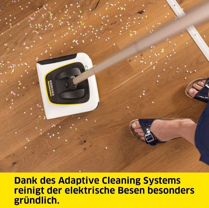 ПРОМО Нова 2г Гаранция Акумулаторна Безкабелна Безжична Метла Подочистачка Karcher KB 5, 3.6 V 210 мм, 1.258-050.0 Със Зарядно