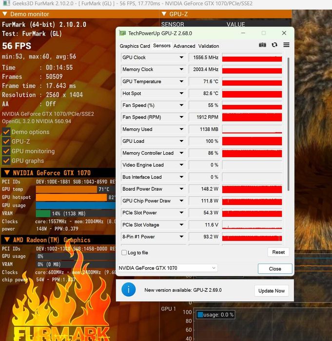 Placă Video ASUS GeForce GTX 1070, 8GB GDDR5 – Performanță și Fiabilitate