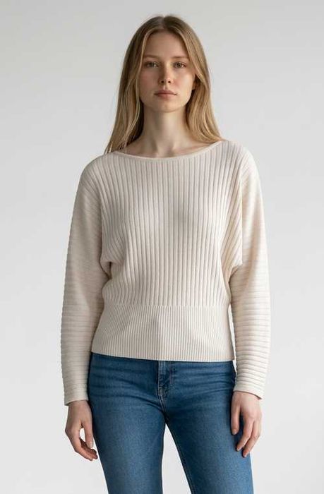Дамска блуза MASSIMO DUTTI в цвят екрю