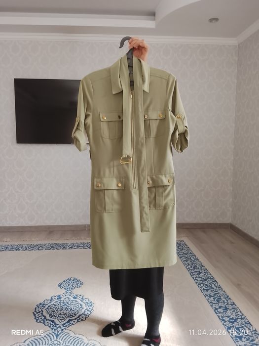 Одежда, платье светоло зелёный цвет