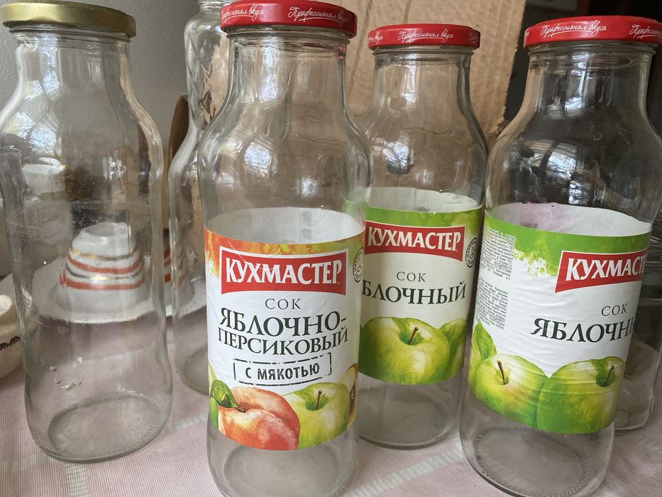 Банки стекло от майонеза, сока, разные
