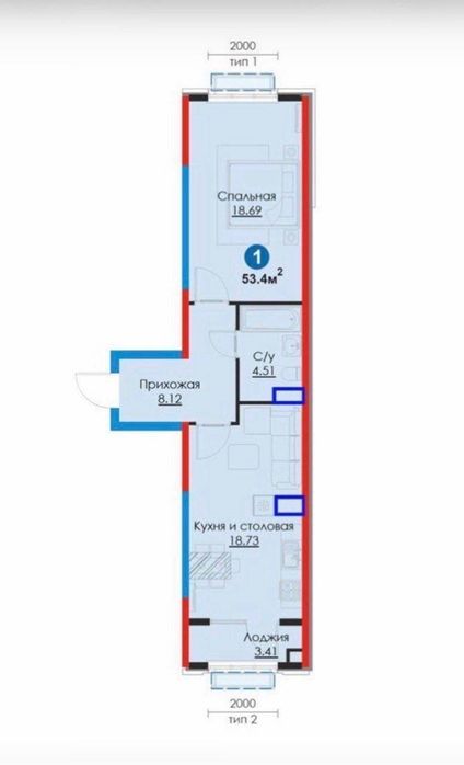 Квартира в районе Нового центра Ташкента вдоль улицы Янги Узбекистон.