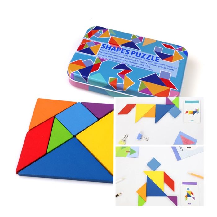 4 броя 3D Пъзели за Деца с Повече от 100 Фигури всеки в Метална Кутия