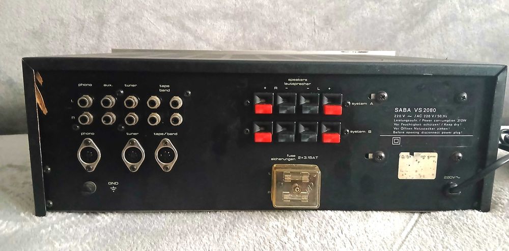 SABA VS 2080 vintage amplificator Hi-Fi  *1979