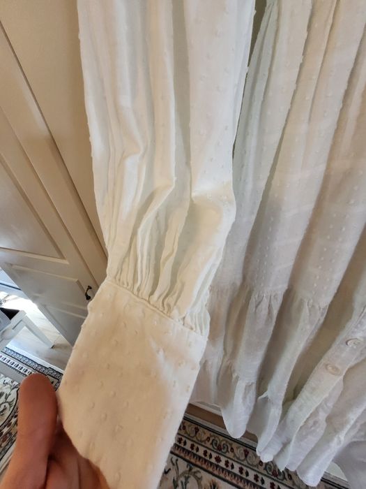 Rochie albă Miss Grey marimea M bumbac