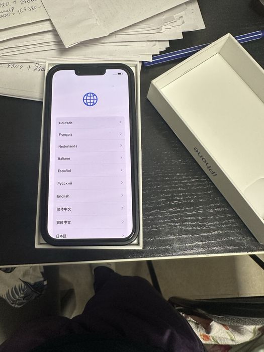 Iphone 14  голубой