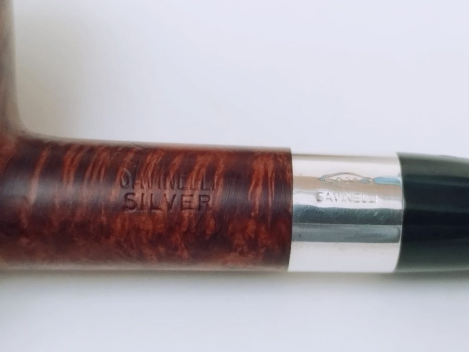 Veche pipa Savinelli Silver cu inel de argint 925 sterling