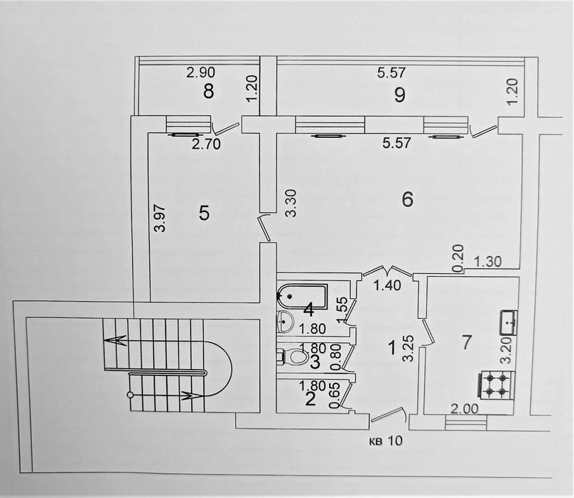 3/2/4 (56м2)  ЮНУСАБАД - 18 квартал
