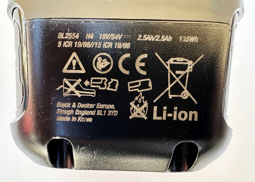 Black Decker BL2554 - Мощна акумулаторна батерия 18V/54V