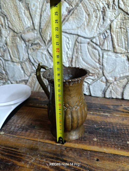 Vintage Ръчно изработена медна кана