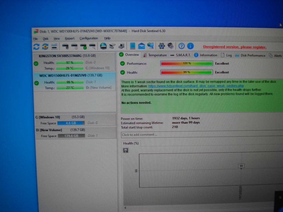 Hard disk western digital WD Velociraptor Enterprise 10000 rpm sata