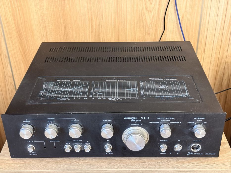 Усилитель Амфитон рабочий,визуально в хорошем состоянии